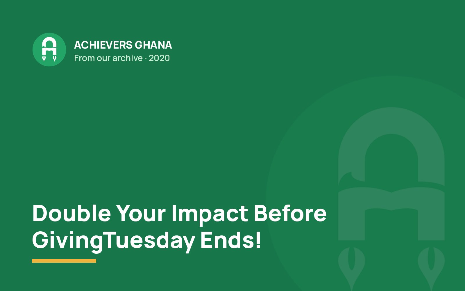 Double Your Impact Before GivingTuesday Ends!