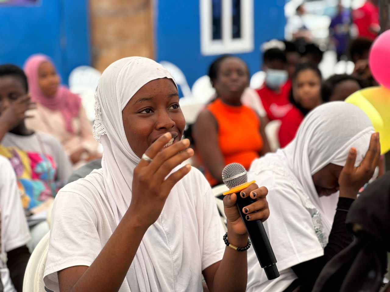 Meimuna, 16, a participant in the Girls in ICT programme