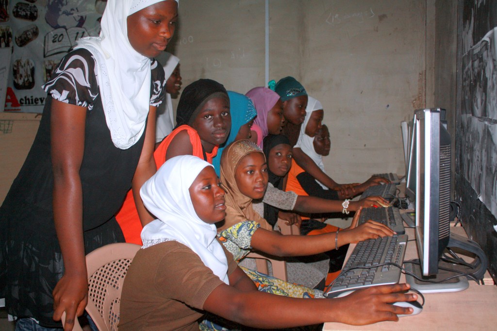 ABC girls excited with new computers